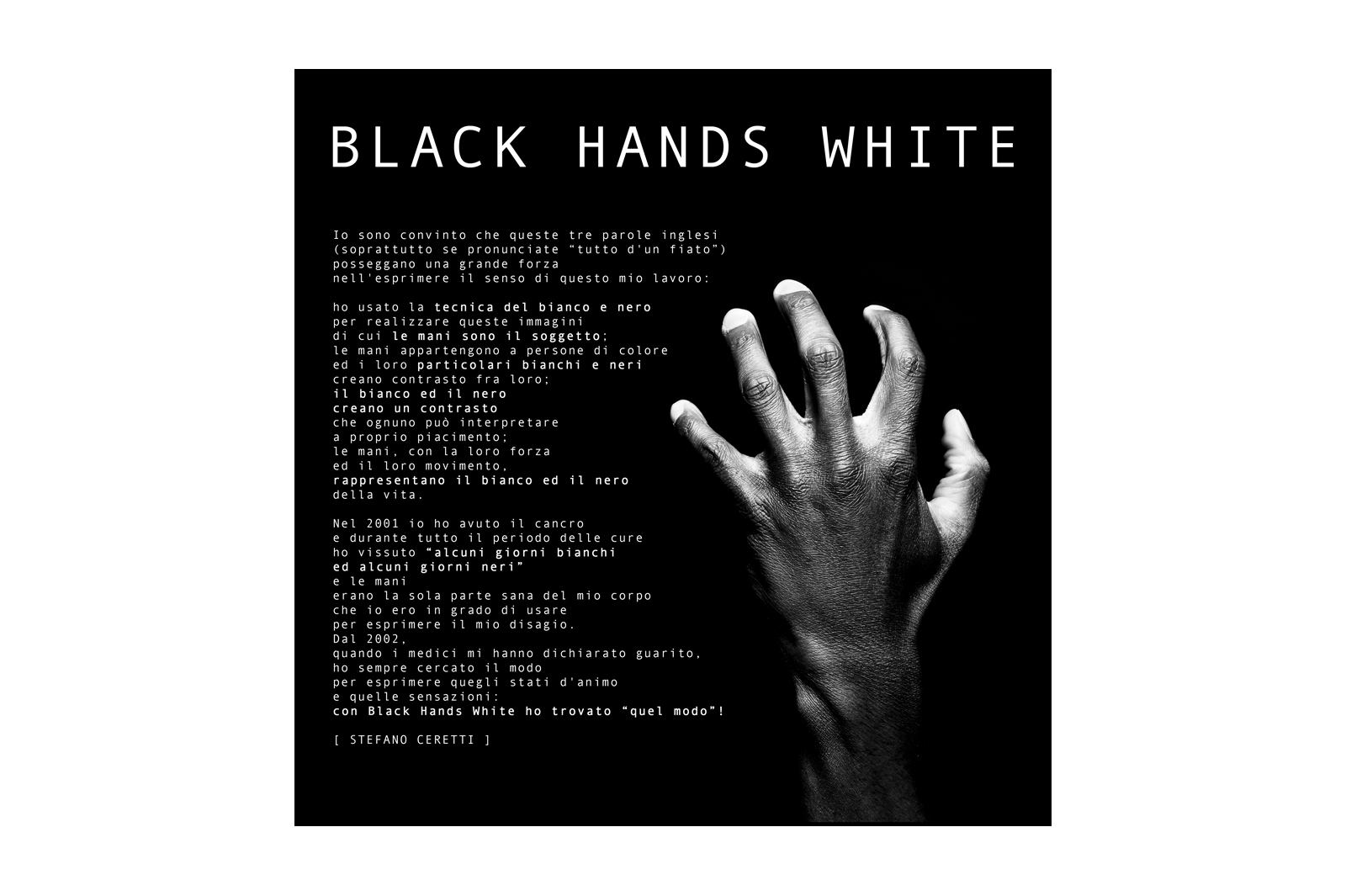 [arte] / black hands white